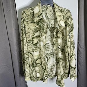 Marble Button Up Blouse